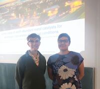 Prof. Arnold (left) with Prof. Vitova (right)